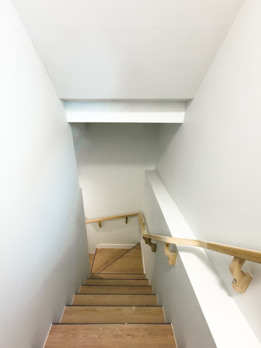 Separate entrance staircase for legal basement suite