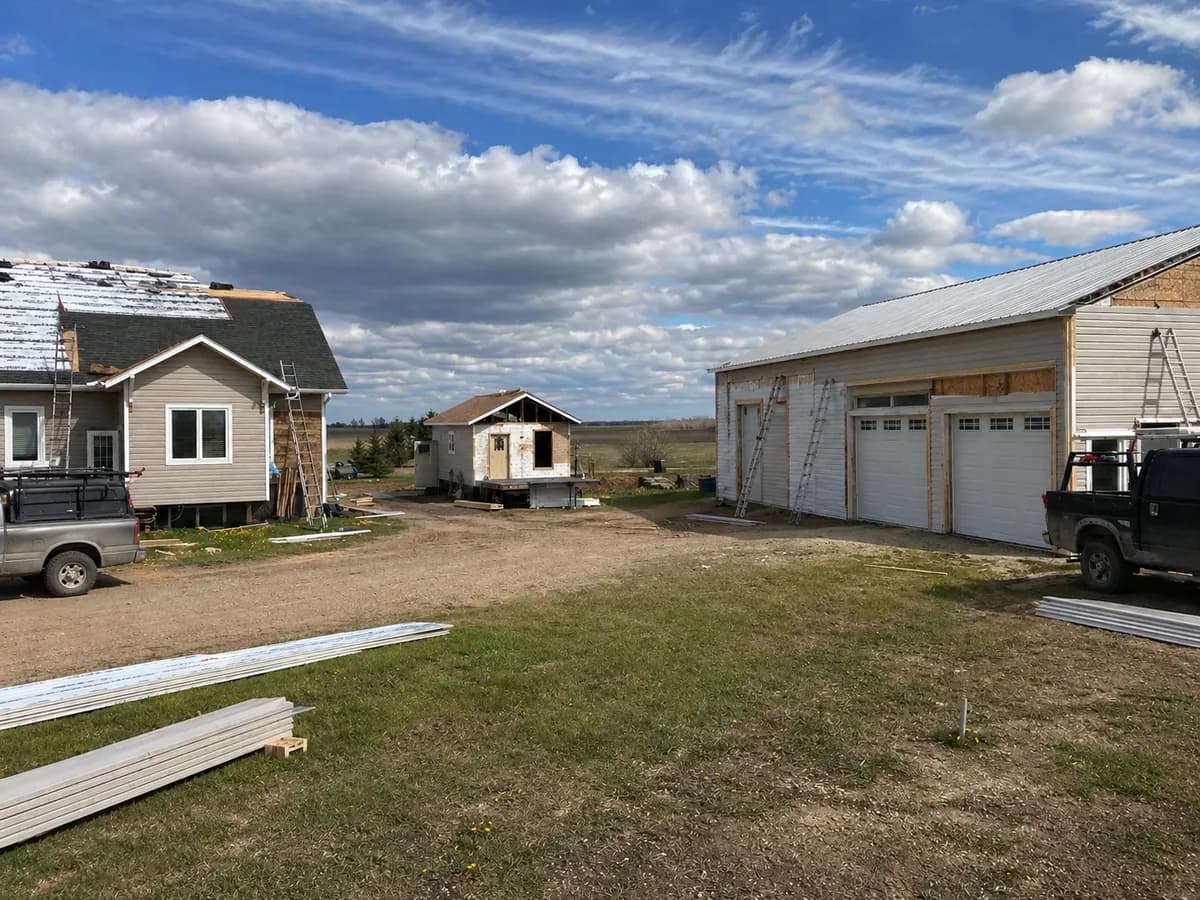 Hail damage repair and insurance restoration work in Saskatoon
